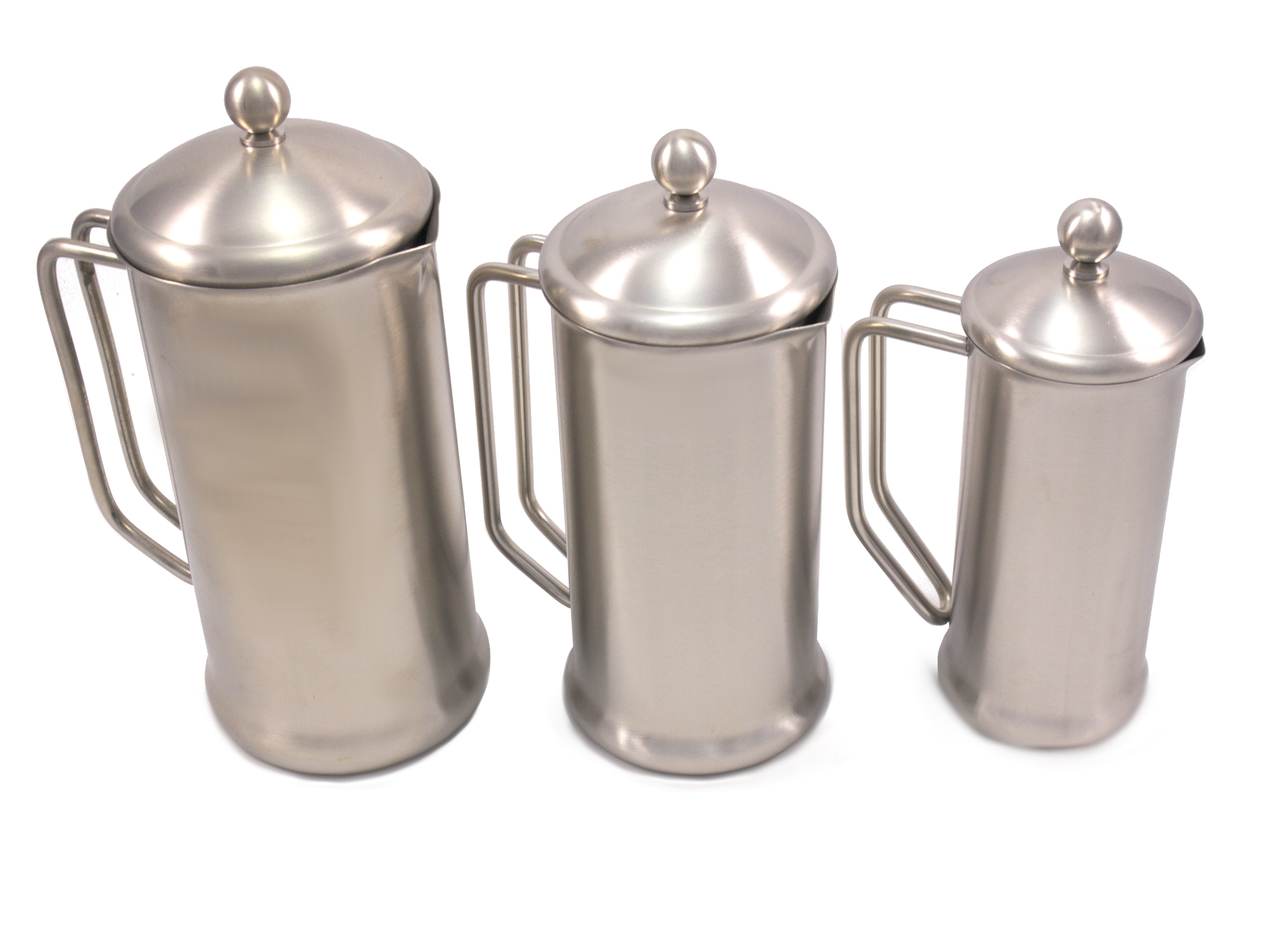 Stainless steel cafetieres SATIN finish (various sizes available)